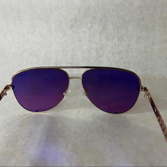 Quay Australia x Love Island High Key Links Gold Black Pink - Picture 8 of 9